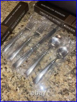NOS Oneida Motif 55pc Vintage Flatware Set New Old Stock 1983 Complete Service