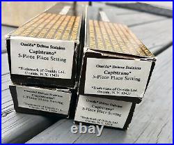 NOS Vintage Oneida CAPISTRANO Stainless Flatware 55pc Set in Original Box 1974