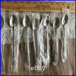 NOS Vintage Oneida Solid Stainless 20 Piece New Unused Set Forks Spoons