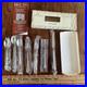 NOS Vintage Oneida Solid Stainless 7 Piece New Unused Set Forks Spoons Knife