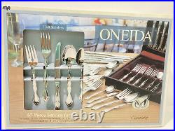 NWB Oneida 67 Pcs Service For 12 CANTATA 18/8 Stainless Steel Flatware + Chest