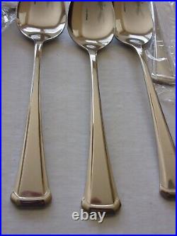 New 12 Place Settings (60 Pc) Oneida St Leger 18/8 Stainless Steel Flatware