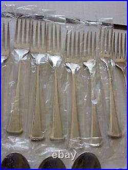 New 12 Place Settings (60 Pc) Oneida St Leger 18/8 Stainless Steel Flatware