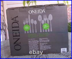 New 65 Piece (serv. 12) Oneida Downing Flatware Silverware Stainless-forks-spoons