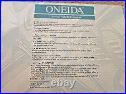 New Oneida 65 Piece Superior 18/8 Stainless 5 Piece Place Setting (service 12)