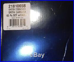New Oneida CANTATA Satin Stainless 18/8 USA flatware 65 PC Damaged Box