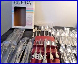 New Oneida Colonial Boston aka Minute Man Stainless Flatware Set 33 Pieces