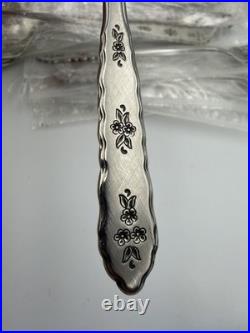 New Oneida Flatware Dist Deluxe Stainless Floral Bouquet 49 Pcs Cottagecore