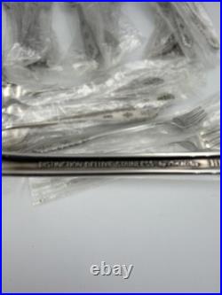New Oneida Flatware Dist Deluxe Stainless Floral Bouquet 49 Pcs Cottagecore