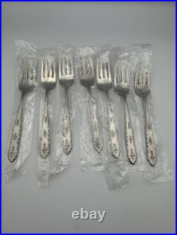 New Oneida Flatware Dist Deluxe Stainless Floral Bouquet 49 Pcs Cottagecore