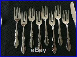 New / Unused 47 Pc Oneida Berkeley Square Service for 8 Stainless with 7 Hostess