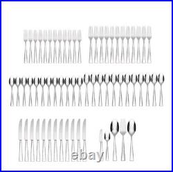 NewOneida Sambra 65pc Flatware Set Service for 12 Hammered Stainless Steel
