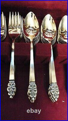 Nordic Crown Deluxe Oneida Stainless 81 Pc Set Service For 12 + Serving Set