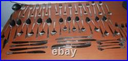 Northland Japan Oneida Ohs75 Black Scroll Service For 8 + Serving Set 61 Pieces Northland Japan Oneida Ohs75 Black Scroll Service For 8 + Serving Set 61 Pieces