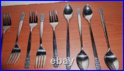 Northland Japan Oneida Ohs75 Black Scroll Service For 8 + Serving Set 61 Pieces