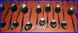 Northland Japan Oneida Ohs75 Black Scroll Service For 8 + Serving Set 61 Pieces