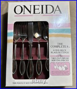 Not Opened 45 Oneida American Harmony Stainless Steel Flatware Silverware For 8