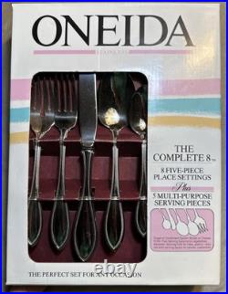 Not Opened 45 Oneida American Harmony Stainless Steel Flatware Silverware For 8