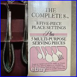 Not Opened 45 Oneida American Harmony Stainless Steel Flatware Silverware For 8