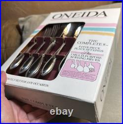 Not Opened 45 Oneida American Harmony Stainless Steel Flatware Silverware For 8