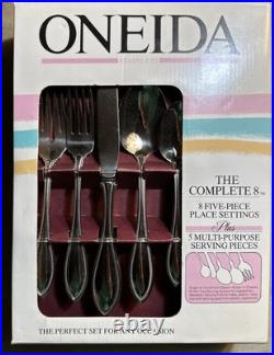 Not Opened 45 Oneida American Harmony Stainless Steel Flatware Silverware For 8