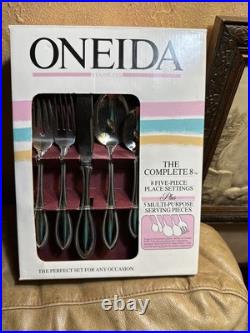 Not Opened 45 Oneida American Harmony Stainless Steel Flatware Silverware For 8