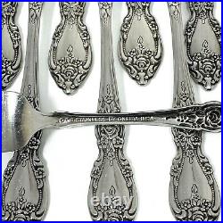 OCO Oneida U. S. A. Wordsworth Lot of 10 Dinner Forks Stainless and 1 Salad Fork