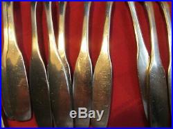 ONEIDA 58 PC Paul Revere Community StainlesS flatware WITH PISTOL HANDLE KNIVES