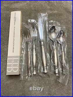 ONEIDA ACT II (2) Cube Stainless Steel Flatware 5 pc place setting
