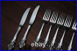 ONEIDA CHERBOURG 12 PLACE SETTINGS / 6 SERVING PIECES STAINLESS FLATWARE with BOX