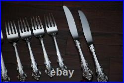 ONEIDA CHERBOURG 12 PLACE SETTINGS / 6 SERVING PIECES STAINLESS FLATWARE with BOX