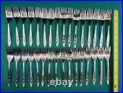 ONEIDA COMMUNITY MY ROSE STAINLESS FLATWARE 183pc SET, Steak Knife Spoon Etc ONEIDA COMMUNITY MY ROSE STAINLESS FLATWARE 183pc SET, Steak Knife Spoon Etc