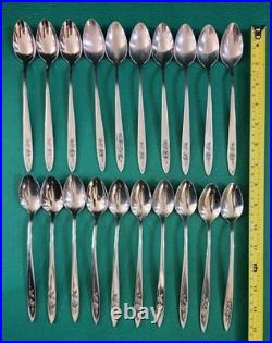 ONEIDA COMMUNITY MY ROSE STAINLESS FLATWARE 183pc SET, Steak Knife Spoon Etc ONEIDA COMMUNITY MY ROSE STAINLESS FLATWARE 183pc SET, Steak Knife Spoon Etc