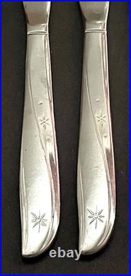 ONEIDA COMMUNITY TWIN STAR Stainless Flatware SET-37 MCM Fork Knife Spoons EUC