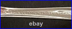 ONEIDA COMMUNITY TWIN STAR Stainless Flatware SET-37 MCM Fork Knife Spoons EUC
