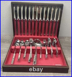 ONEIDA CRAFT Exquisite Stainless Steel Flatware Set Service For 12 WithUtensils