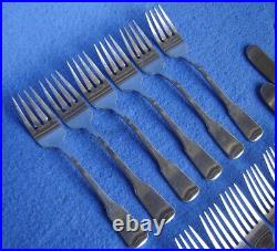 ONEIDA CUBE AMERICAN COLONIAL 34 Pc STAINLESS STEEL FLATWARE 6+ PLACE SETS