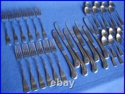ONEIDA CUBE AMERICAN COLONIAL 34 Pc STAINLESS STEEL FLATWARE 6+ PLACE SETS