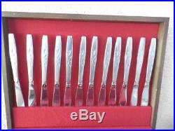 ONEIDA CUBE WILL O WISP 78 pc. Heavy Stainless Flatware Set with 24 Teaspoons