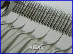ONEIDA CUBE WILL O WISP Service for 12 Stainless Flatware Set of 74pc EUC