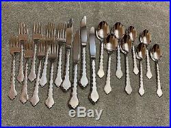 ONEIDA Cello Community stainless flatware 20 pieces Excellent