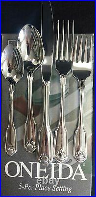 ONEIDA Classic Shell Stainless Flatware Place Setting Made In USA