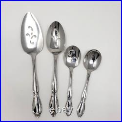 ONEIDA Community CHATELAINE 64pc Stainless Flatware SERVICE for 12+4 Serving Pcs