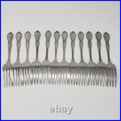ONEIDA Community CHATELAINE 64pc Stainless Flatware SERVICE for 12+4 Serving Pcs