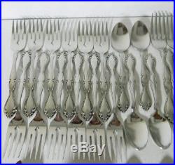 ONEIDA Community Glossy CANTATA Stainless Flatware Lot of 50 Pieces