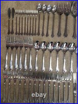 ONEIDA Community Stainless 75 PIECES CLARETTE Flatware, 6 complete settings