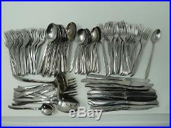 ONEIDA Community Stainless Flatware TWIN STAR 120 Piece Lot Knives Forks Spoons