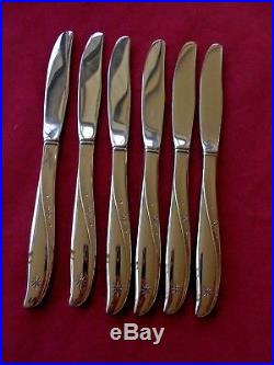 ONEIDA Community Stainless TWIN STAR Service for 6 30 Pieces Excellent USA