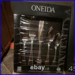 ONEIDA Countess 45pc Stainless Steel Flatware Set Knife Fork Spoon Svc 8