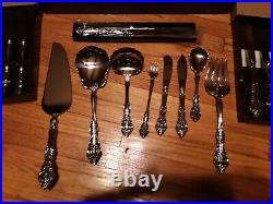 ONEIDA Cube Heirloom MICHELANGELO Stainless Flatware 94 Pieces USA 12 Settings